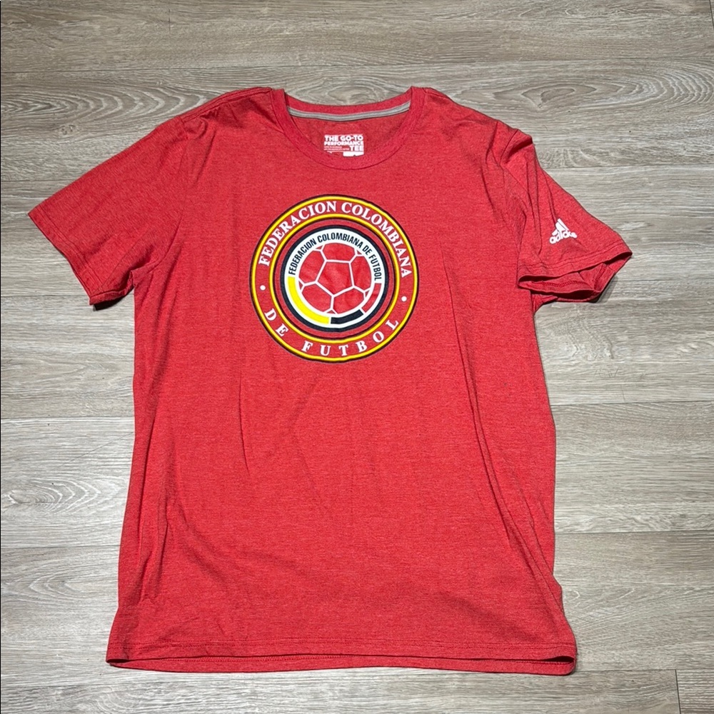 Adidas Red Colombia Soccer T-Shirt